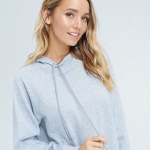 Hailey Two-Tone Zigzag Stitching Hoodie